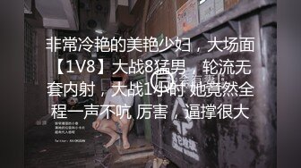 非常冷艳的美艳少妇，大场面【1V8】大战8猛男，轮流无套内射，大战1小时 她竟然全程一声不吭 厉害，逼撑很大