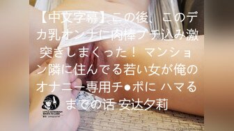 【中文字幕】この後、このデカ乳オンナに肉棒ブチ込み激突きしまくった！ マンション隣に住んでる若い女が俺のオナニー専用チ●ポに ハマるまでの话 安达夕莉