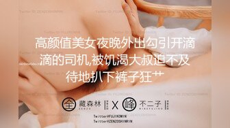 高颜值美女夜晚外出勾引开滴滴的司机,被饥渴大叔迫不及待地扒下裤子狂艹