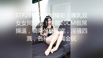 STP28067 绝对精彩！爆乳双女女同大战！穿戴20CM假屌操逼，骑乘位插到底，淫骚四溅，各种姿势真会玩