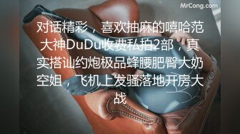 对话精彩，喜欢抽麻的嘻哈范大神DuDu收费私拍2部，真实搭讪约炮极品蜂腰肥臀大奶空姐，飞机上发骚落地开房大战