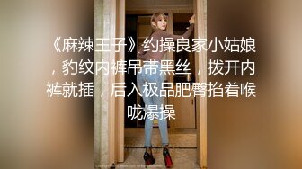 《麻辣王子》约操良家小姑娘，豹纹内裤吊带黑丝，拨开内裤就插，后入极品肥臀掐着喉咙爆操