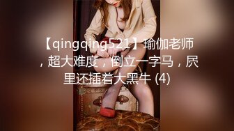 【qingqing521】瑜伽老师，超大难度，倒立一字马，屄里还插着大黑牛 (4)